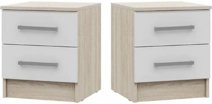 Модульная спальня Мартина, композиция 1 (Белый глянец, Дуб Сонома)