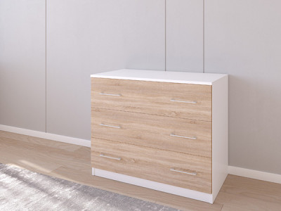 Комод 01/23 90х50х75 Белый/Сонома