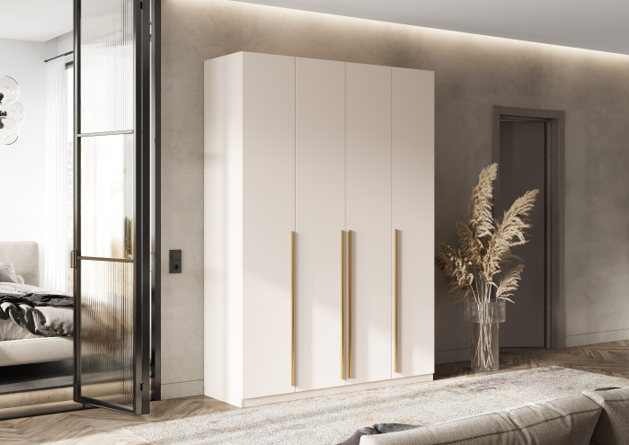 Ларго Шкаф 4-х створчатый 1600 (1 полка/2ящика), Кашемир