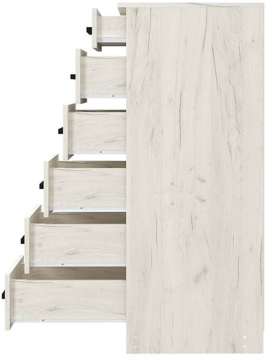 "Фиеста" комод 400 (400х1200х500) дуб крафт белый