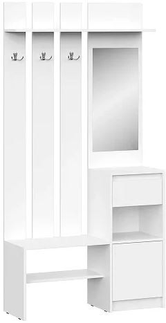 мс Айден ВШ06-1000 белый ЛДСП/белый ЛДСП