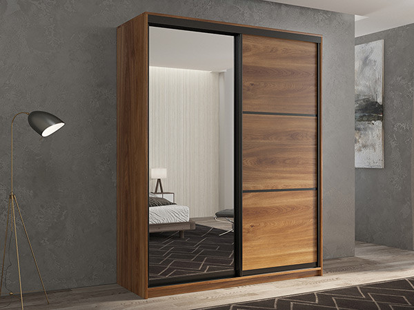 Шкаф-купе Кааппи 2 Кастелло Бренди 140х45х230 см