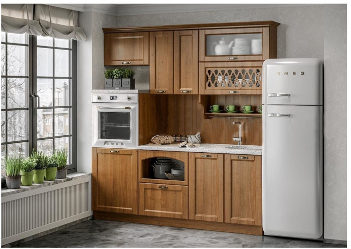 Кухня МДФ 2000 Милано Компоновка №3 (Шарли бриз)