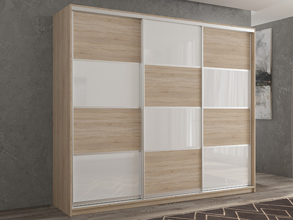 Шкаф-купе Кааппи 14 Сонома Светлый 180х45х230 см