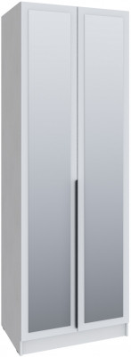 Шкаф Мадрид (0,8) с 2 ящ. внутри с зеркалом, Белый