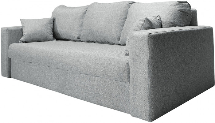 Диван-кровать Ливерпуль, 160х195, раскладной, еврокнижка, рогожка, серый