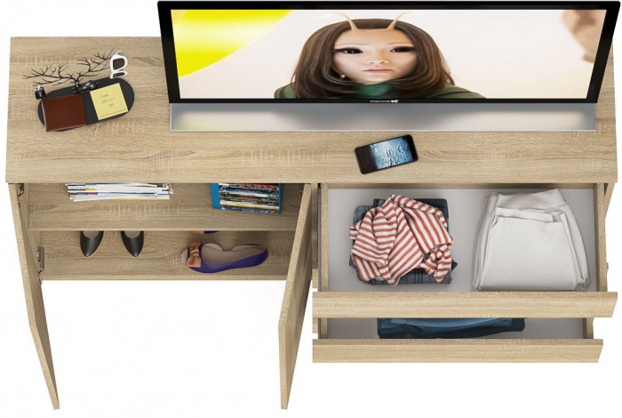 Мори Комод МК1600.1, дуб сонома