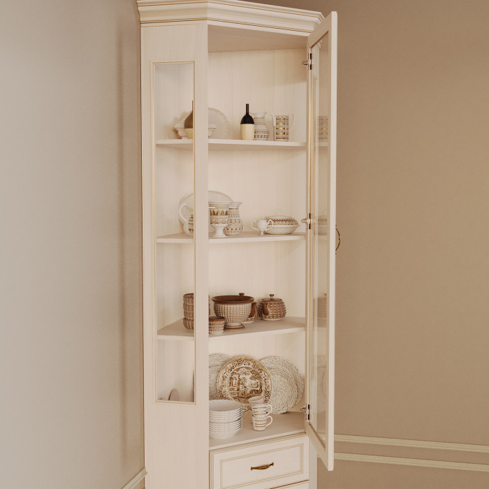 Шкаф-витрина угловой Сиена