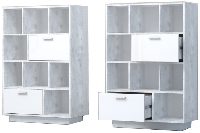 Эго Комод К-1 ПД (Камень Темный/Дуб Крафт Золотой)