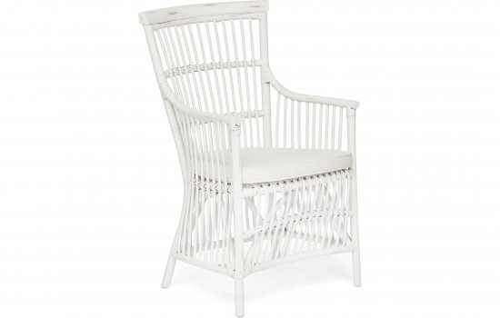 Кресло Secret De Maison RIVIERA с подушкой, белый+натуральный дистресс