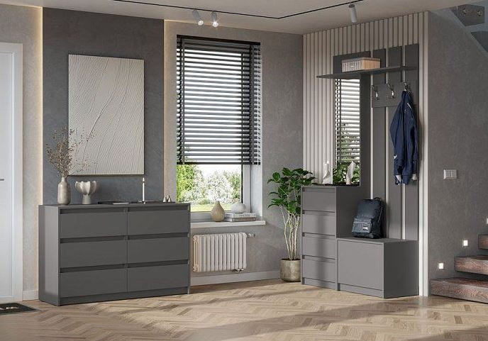 мс Айден КМ06-1200 серый графит ЛДСП/серый графит ЛДСП