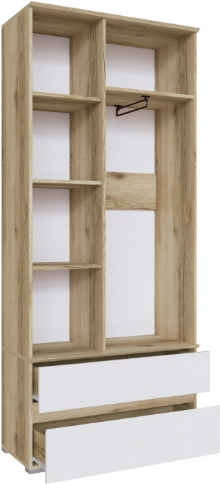 Плейона Шкаф делано/белый