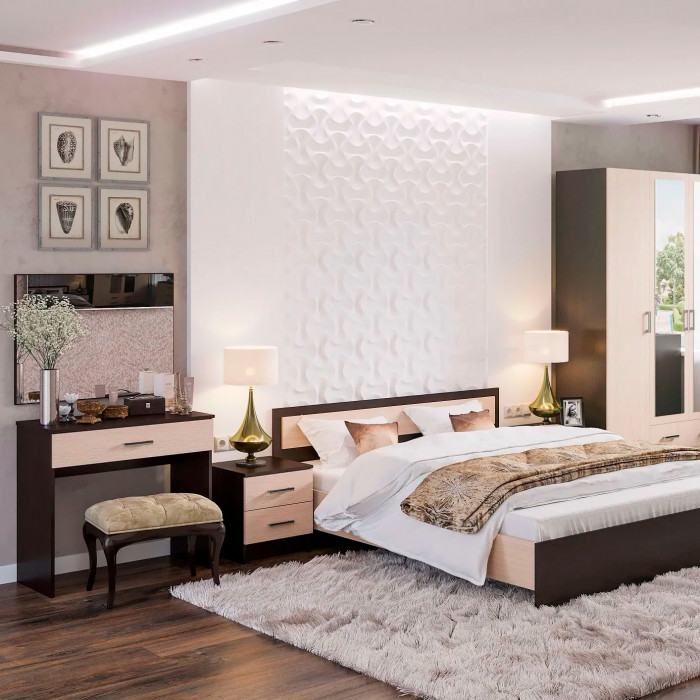 ГАРМОНИЯ ТБ 601 тумба прикроватная (0,4х0,45х0,408) шимо темный/шимо светлый