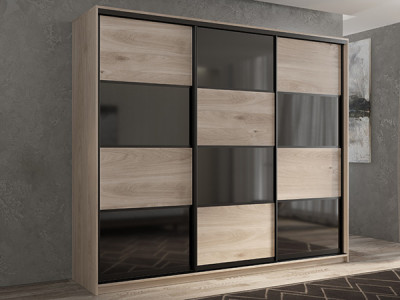 Шкаф-купе Кааппи 13 Кастелло Серый 240х60х230 см