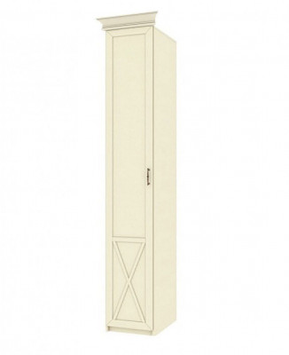 Бэль Шкаф однодверный гл.540 + Карнизы 402/550 Слоновая кость