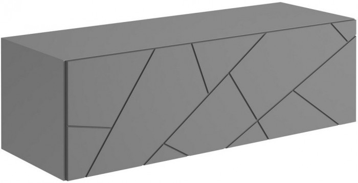 ГРАНЖ Тумба ТМ-004 (Д.1200, подвесная) (Белый (Шагрень) / Белый софт)