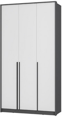Шкаф 3-х створчатый "Шарм" ШК-10 Графит/ Белый