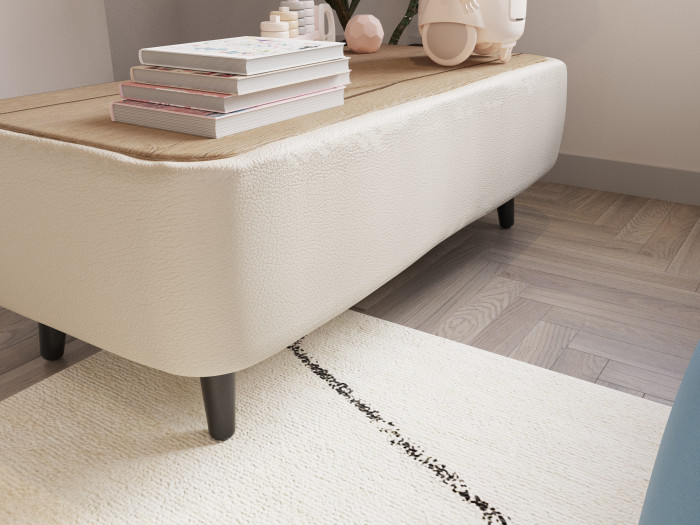 Стол журнальный Пай бежевый/мдф дуб канадский