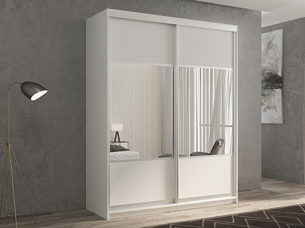 Шкаф-купе Кааппи 6 Белый Бриллиант 120х60х230 см