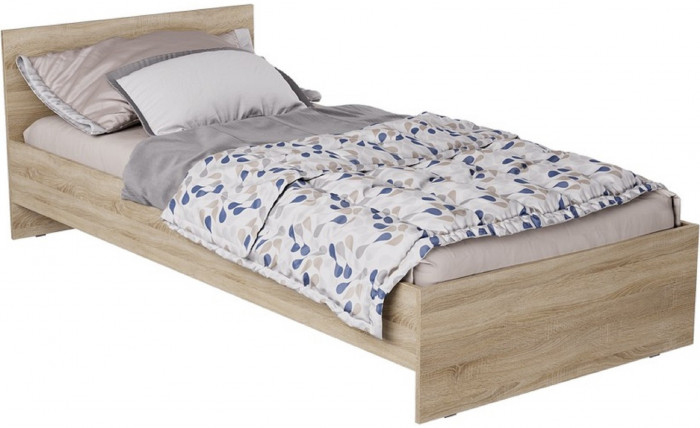 ЛАЙТ Кровать КР-002 (Прямоугольный щиток) 940 мм (Белый)