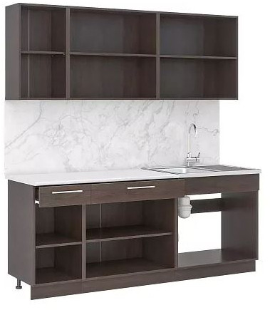 кухня Маша (2,0 м) венге/дуб крафт белый