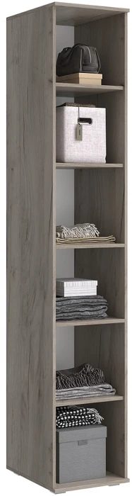 Шкаф-пенал Фиеста NEW, Крафт серый/Кашемир