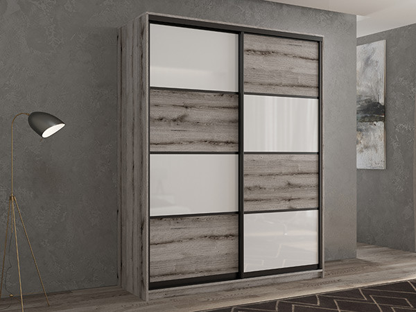 Шкаф-купе Кааппи 14 Эвок Окаменелый 110х45х230 см