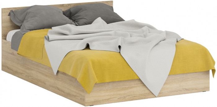 Кровать 1400 + Шкаф 2-х створчатый Стандарт, дуб сонома