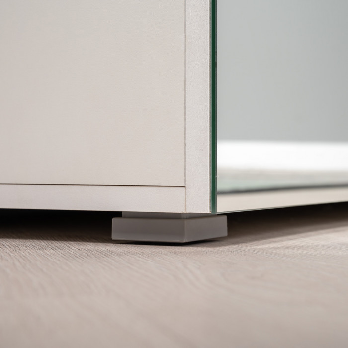 Октава Прихожая 22, цвет белый шагрень/дуб крафт золотой/фасады МДФ белый шагрень, ШхГхВ 161,5х35,4х197,6 см., универсальная сборка