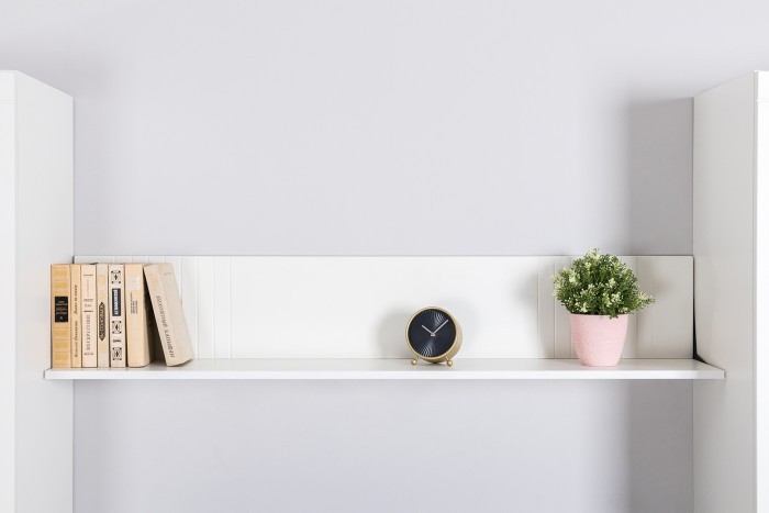 Валенсия Гостиная № 064, ЛДСП белый шагрень/МДФ белый шагрень