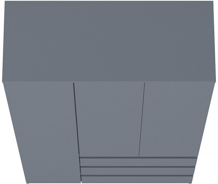 Мори Шкаф МШ1200.1, цвет графит, ШхГхВ 120,4х50,4х209,6 см., НЕ универсальная сборка