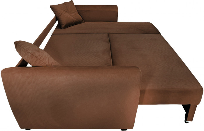 Диван УГЛОВОЙ Амстердам велюр коричневый 160