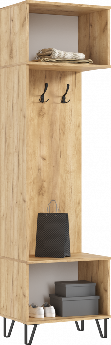 Флэш Прихожая, вариант №2, Браш мени грин/Дуб крафт