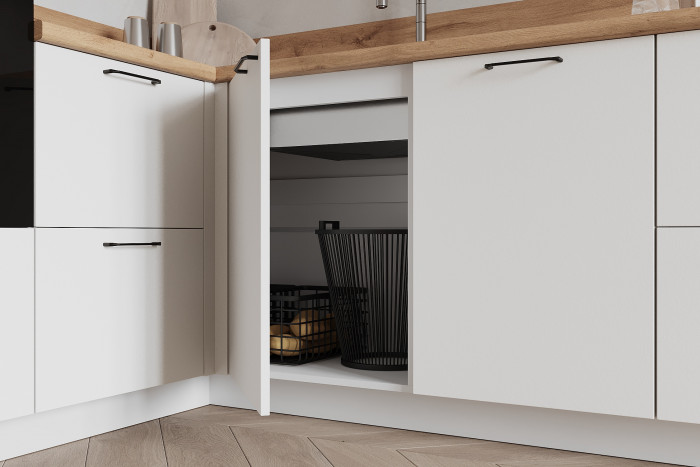 КГ Угловой 1500х3000 (без пм) , Белый софт матовый  Арника РМ в.2