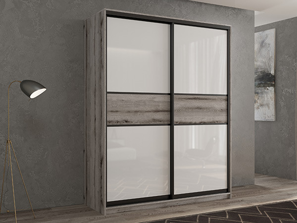 Шкаф-купе Кааппи 11 Эвок Окаменелый 120х60х230 см