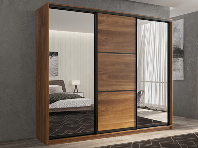 Шкаф-купе Кааппи 3 Кастелло Бренди 240х60х230 см