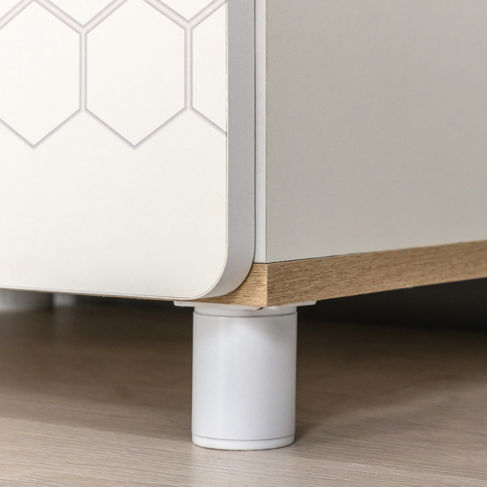 Эйп 11.40 Кровать + 13.14 Стеллаж, белый/дуб белый