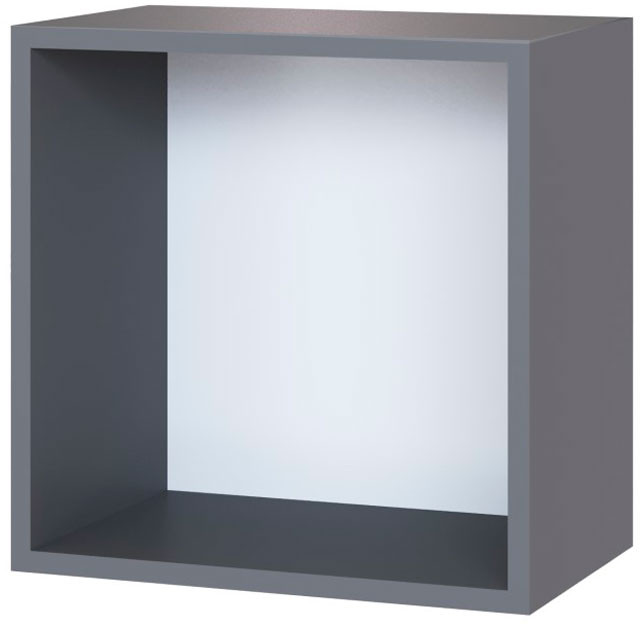 Гостиная Сириния Куб 2 серый графит/МДФ пудра