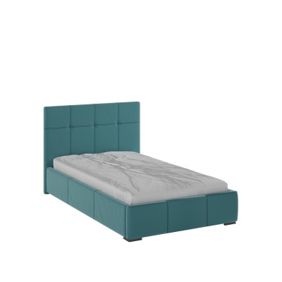 Рио Кровать интерьерная 120 бирюза квадрат, ортопед