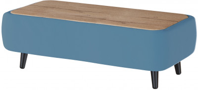 Стол журнальный Пай светло-голубой/мдф дуб канадский