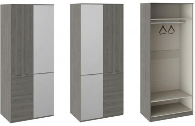 Либерти СМ-297.07.024 Шкаф для одежды с 1 дверью и 1 зеркальной дверью