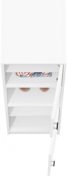 Пенал С-МД-СК9П к компьютерному столу С-МД-СК9, цвет белый шагрень, ШхГхВ 43х45х160 см., универсальная сборка