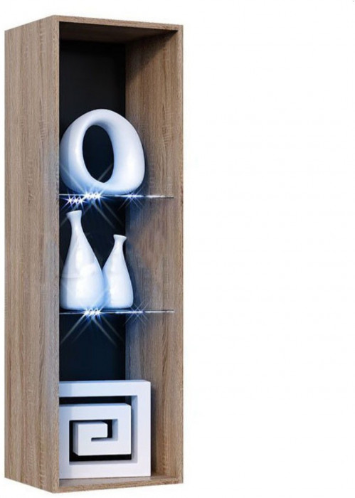 Модульная гостиная Нэнси New ЛДСП Вариант №1 (Бетон светлый, Дуб Сонома)