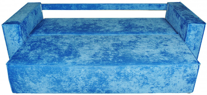 Диван-кровать Лофт Люкс Плюш, еврокнижка, 140х195, синий