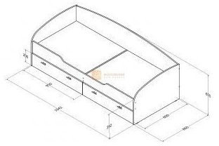 Модульная детская Соня (Соня 1 + Соня 2), Дуб молочный / Голубой